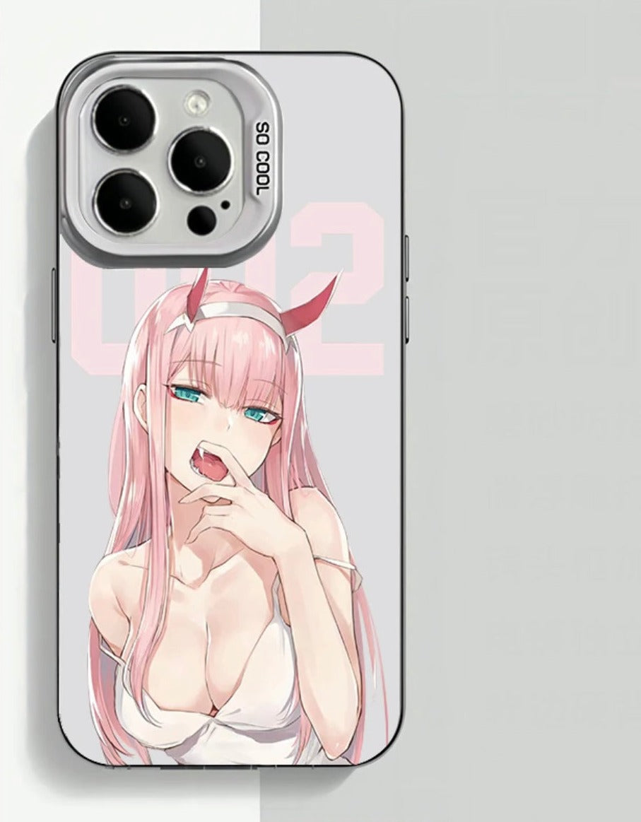 ZEROTWO(DARK GREY BACKGROUND) ANIME PHONE CASE - TSUKIYA