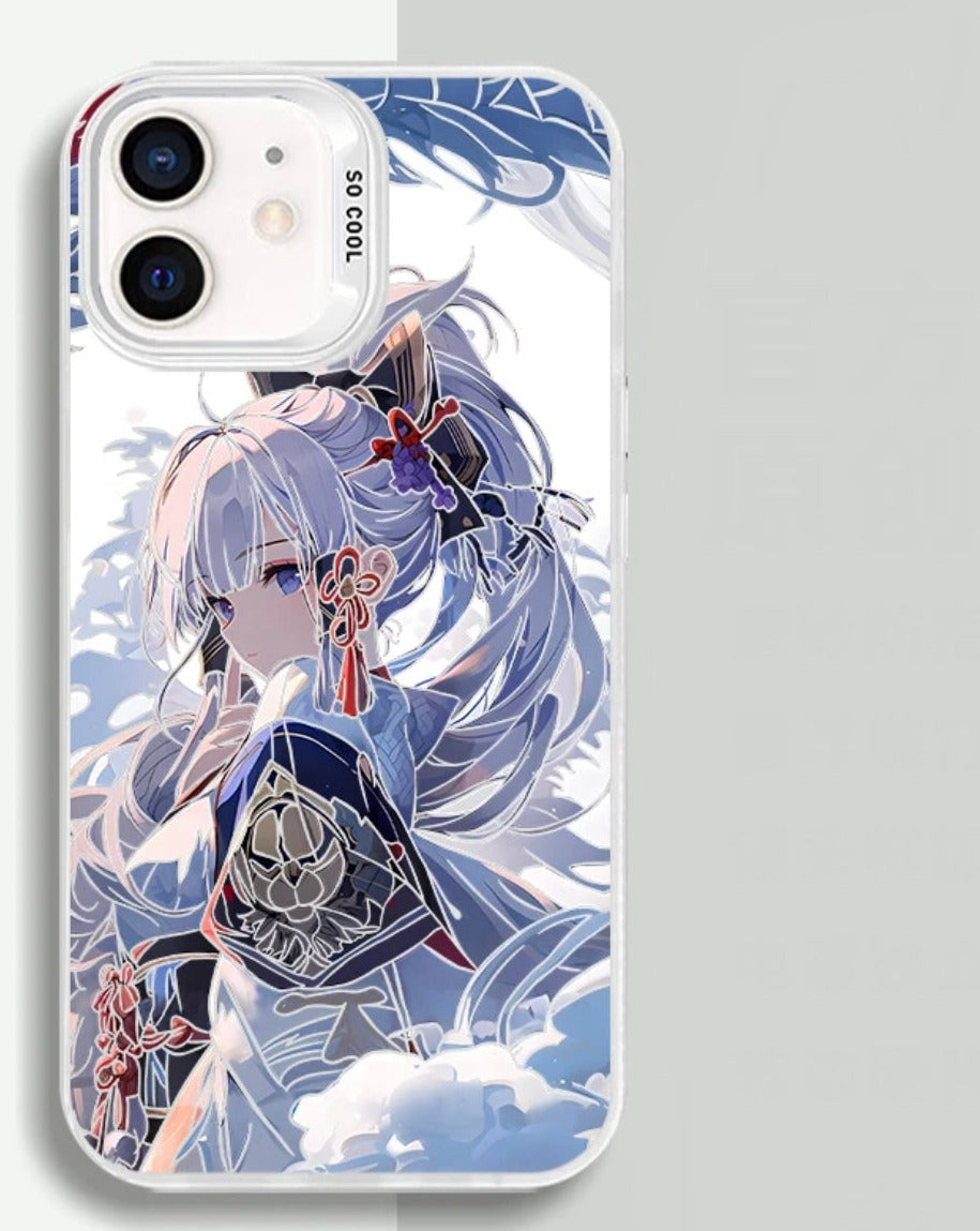 KAMISATO AYAKA ANIME PHONE CASE GENSHIN IMPACT MAGSAFE OPTION - TSUKIYA