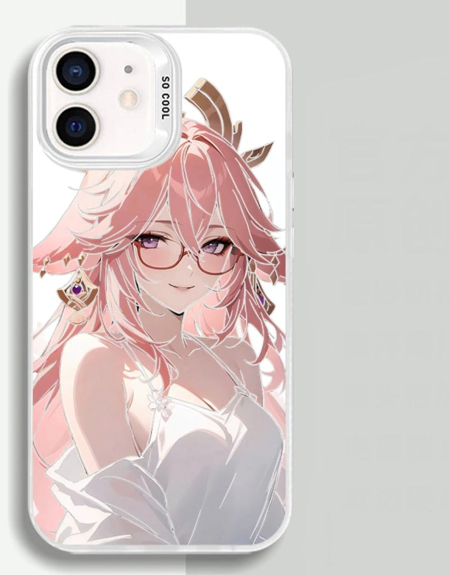 YAE MIKO ANIME PHONE CASE GENSHIN IMPACT MAGSAFE OPTION - TSUKIYA