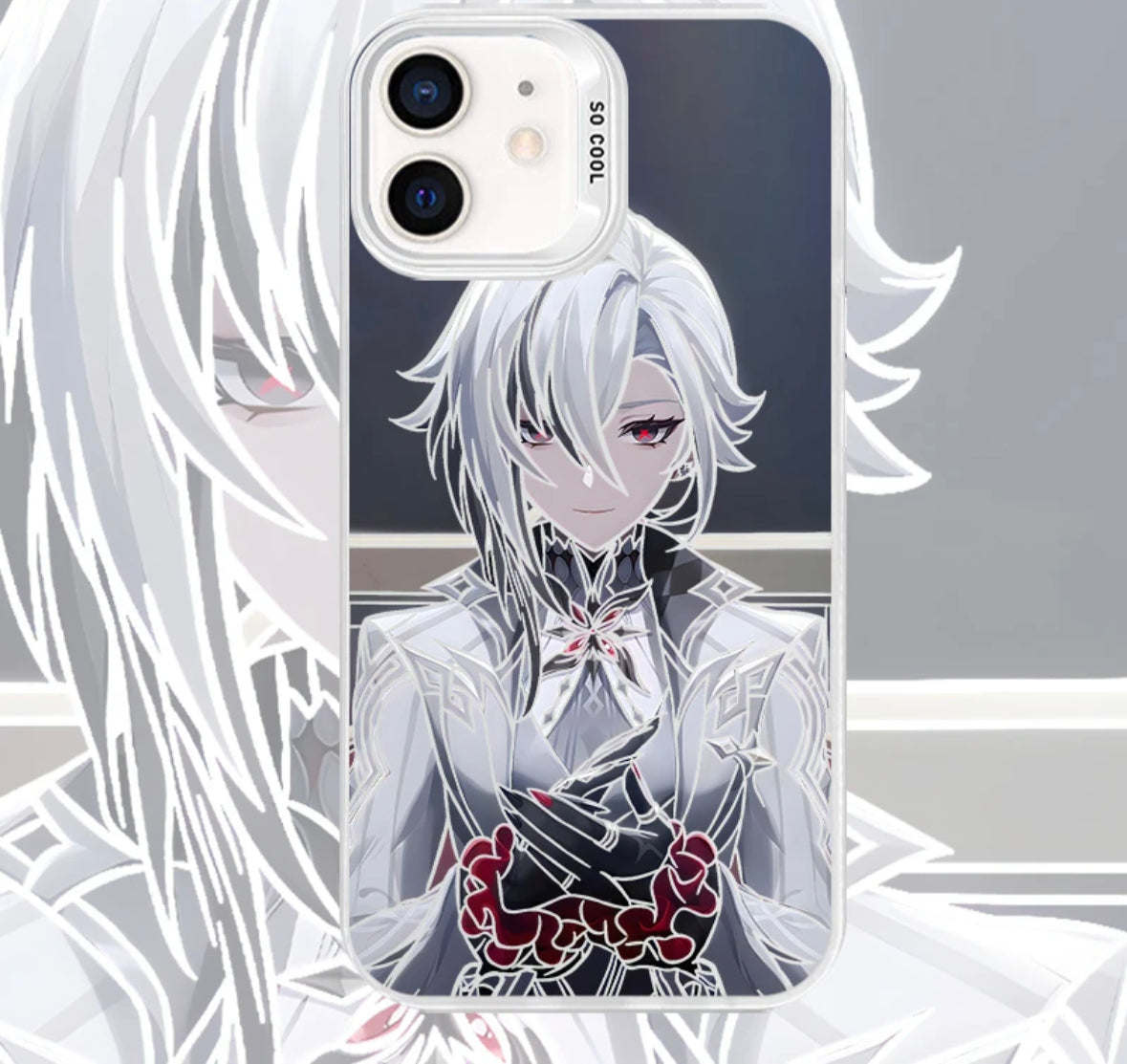 ARLECCHINO ANIME PHONE CASE GENSHIN IMPACT MAGSAFE OPTION - TSUKIYA