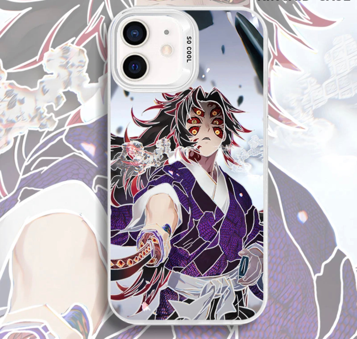 DEMON SLAYER KOKUSHIBO ANIME PHONE CASE MAGSAFE OPTION - TSUKIYA