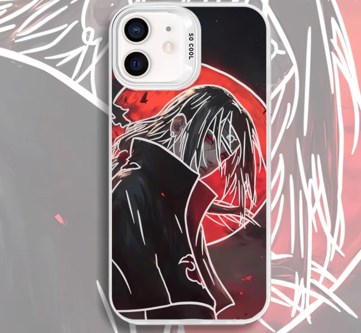 ITACHI ANIME PHONE CASE MAGSAFE OPTION - TSUKIYA