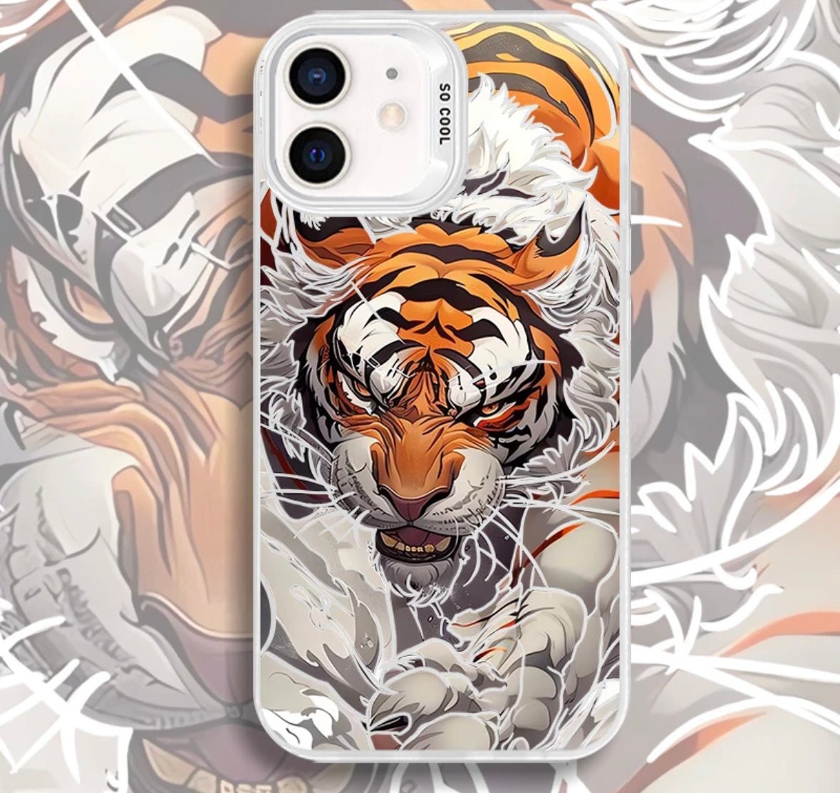 BLACK MYTH SUN WUKONG TIGER ANIME PHONE CASE - TSUKIYA