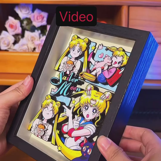 BUBU'S  SAILOR MOON SHADOWBOXES 3D PICTURE FRAME
