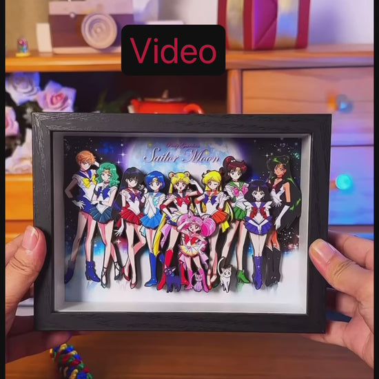 BUBU'S  SAILOR MOON SHADOWBOXES 3D PICTURE FRAME