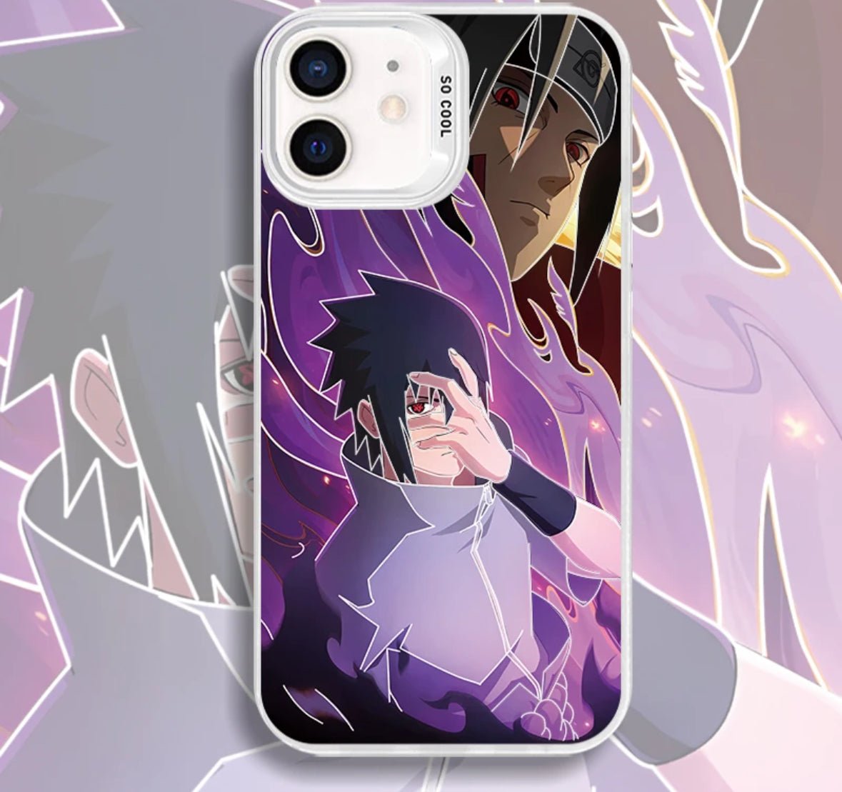 SASUKE WITH ITACHI ANIME PHONE CASE - TSUKIYA