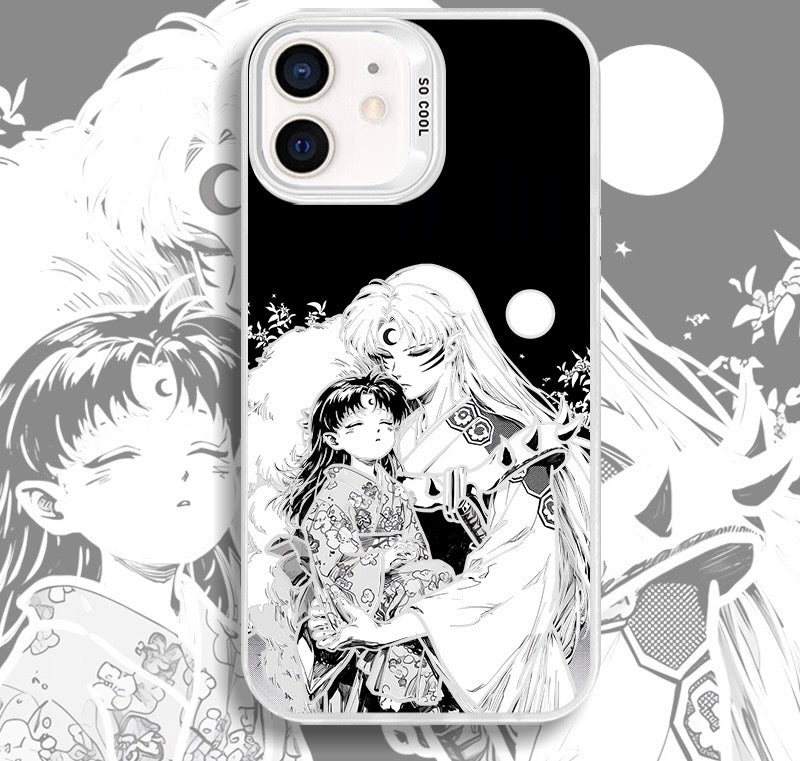 SESSHOMARU INUYASHA B & W ANIME PHONE CASE - TSUKIYA