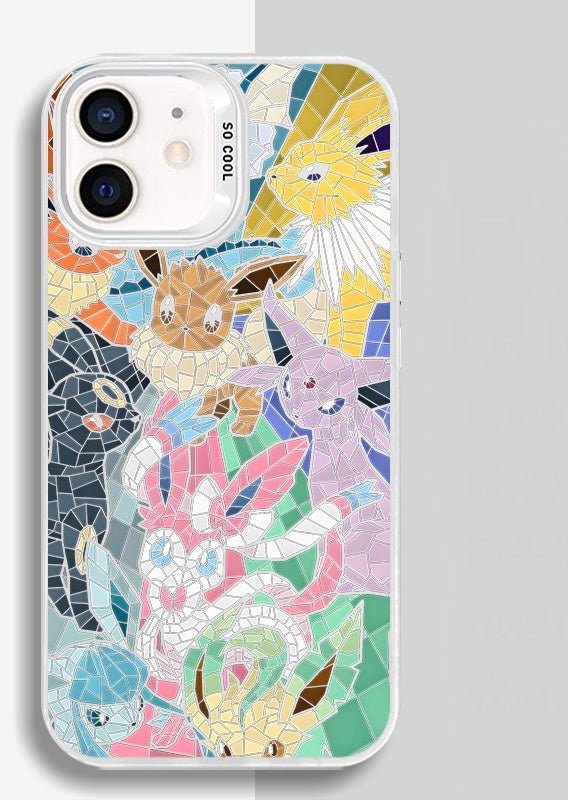 STAINED EVEE POKEMON ANIME PHONE CASE - TSUKIYA